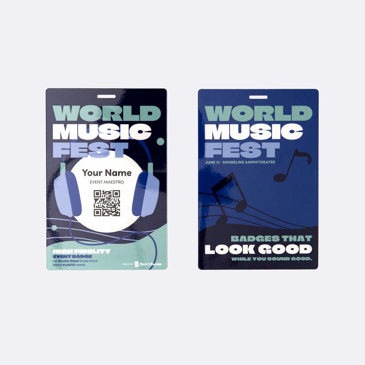 Plastic Event Badges